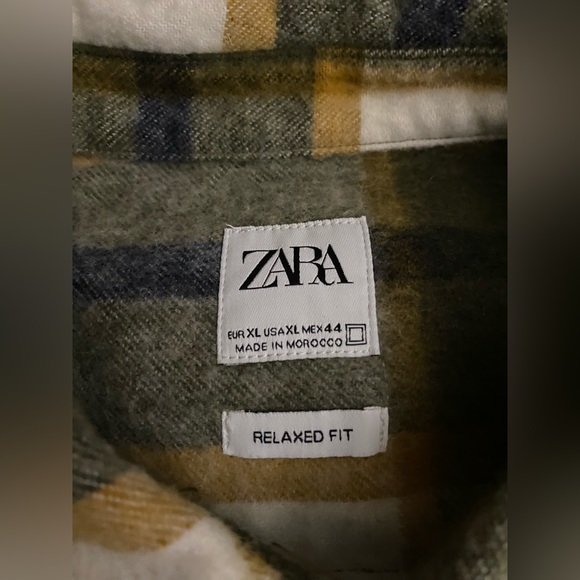 Zara wool blend plaid overshirt - Picture 3 of 5